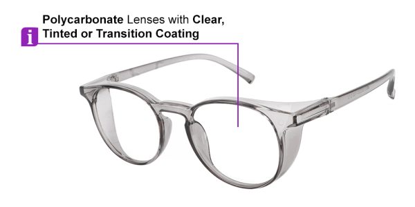 prescription safety goggles 8325 clear grey 4